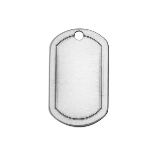 ImpressArt - Border Dog Tag, 1 1/4"- Premium Stamping Blanks Aluminum, 16g 13 st