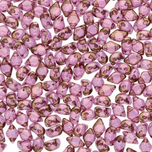 Matubo Mini Gemduo - Crystal Violet Luster 6x4mm