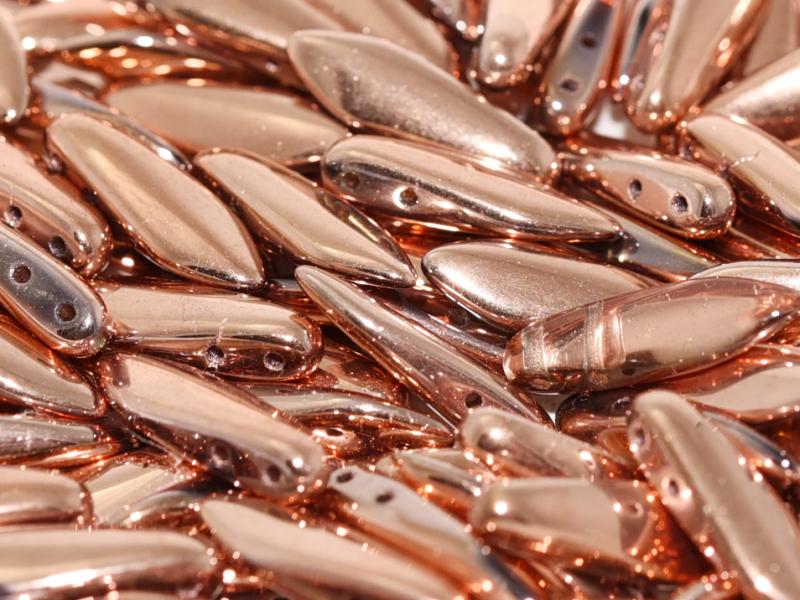 2-Hole Dagger - Crystal Full Capri Gold 5x16mm, 10-pack Hilmas Pyssel