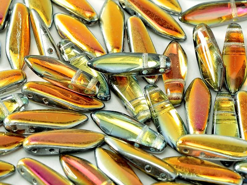 2-hole Dagger - Crystal Marea 5x16mm, 10-pack Hilmas Pyssel