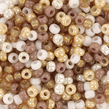 Miyuki seed beads - Soft Beige Mix 8/0