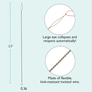 Pärlnålar - Collapsible Eye Needle Medium 4-pack