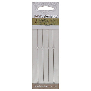 Pärlnålar Basic elements - Collapsible Eye needle Heavy, Lång 4- pack