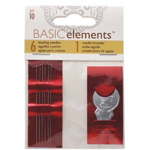 Pärlnålar Basic elements - nr 10, 6- pack