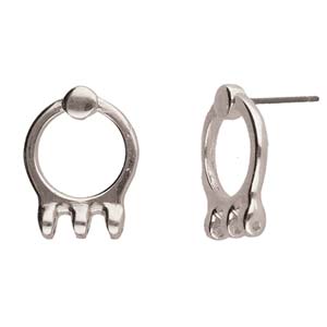 Cymbal Element Örhänge - Farali III Antik Silverpläterad 2-pack