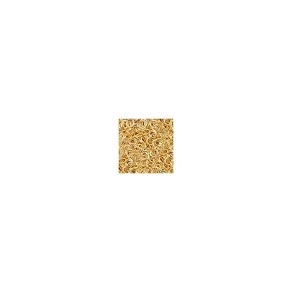 Bindringar 24K guldpläterade  - Ovala 6x7,5mm, 20- pack