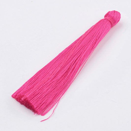 Hänge tassel polyester - Fuchsia 65-74mm 1 styck