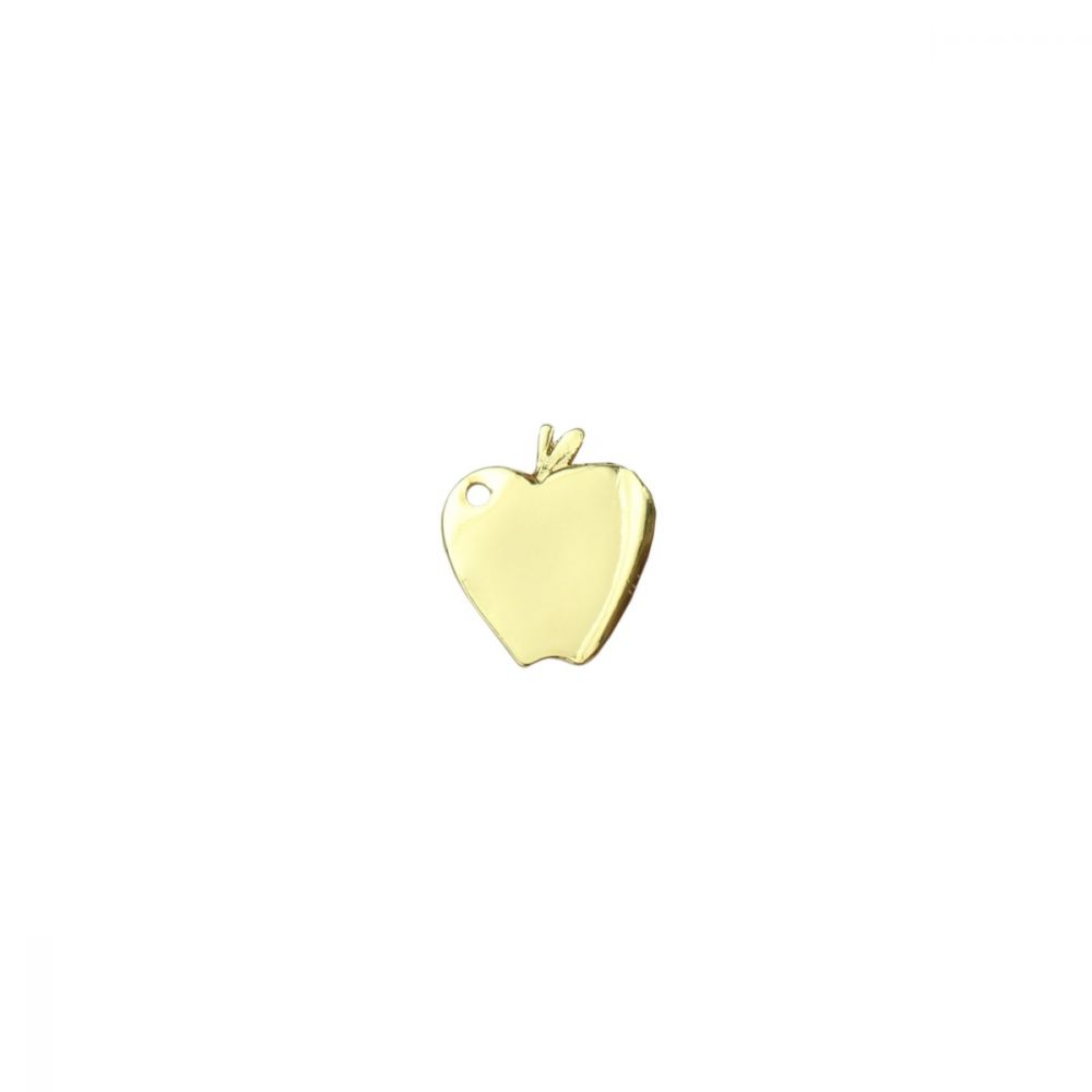 ImpressArt - Apple Charm Stamping Blank Gold Plated 1 st