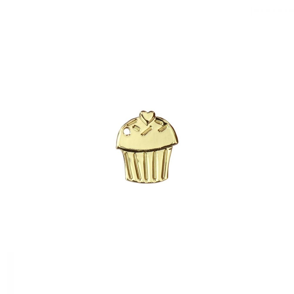 ImpressArt - Cupcake Charm Stamping Blank Gold Plated 1 st