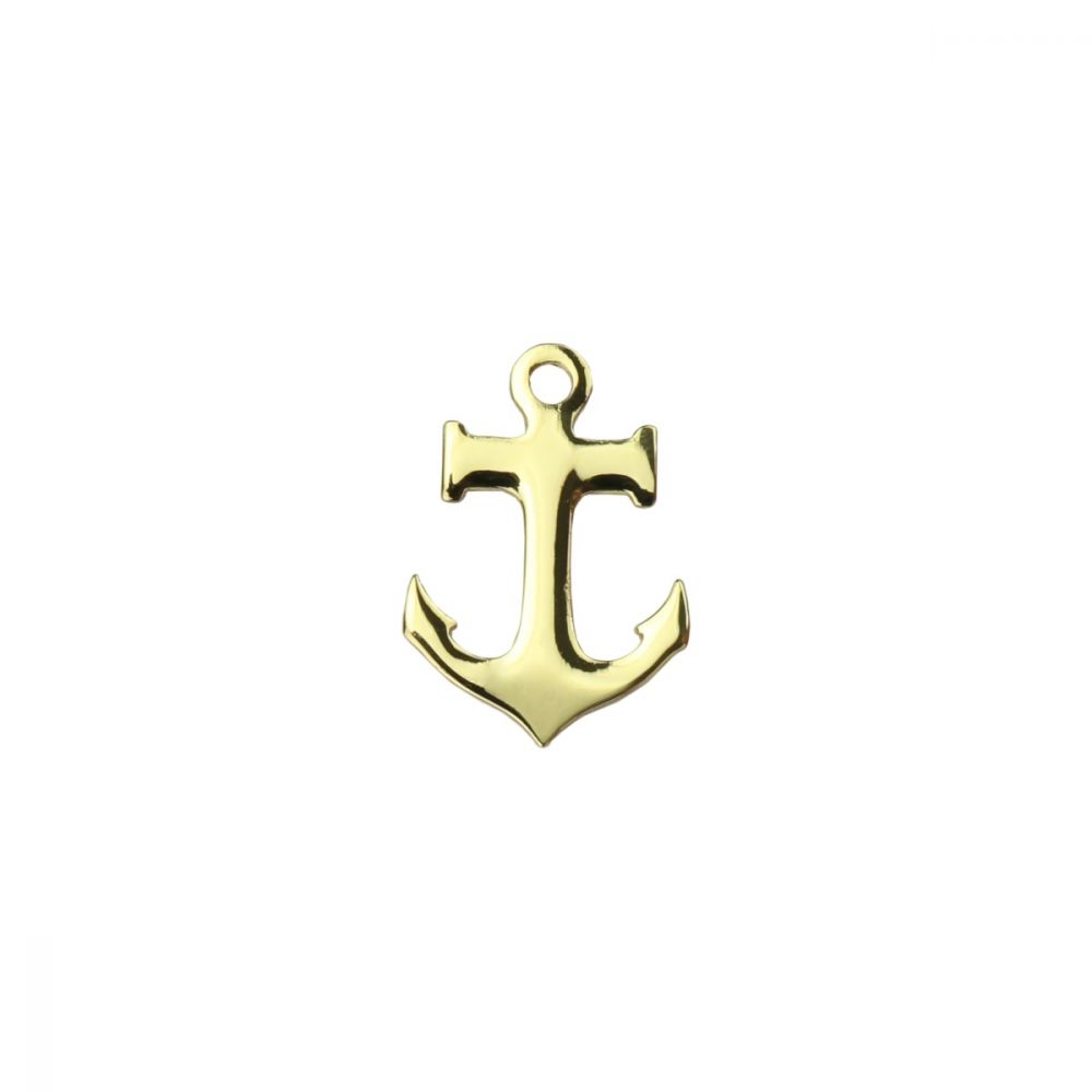 ImpressArt - Anchor Charm Stamping Blank Gold Plated 1 st