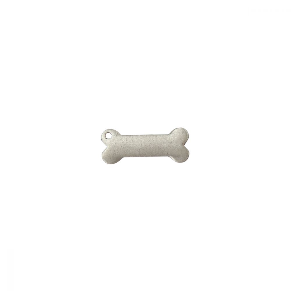 ImpressArt - Dog Bone Charm Stamping Blank Silver Plated 1 st