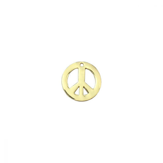 ImpressArt - Peace Charm Stamping Blank Gold Plated 1 st