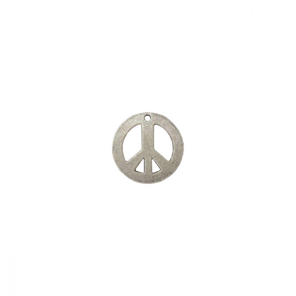 ImpressArt - Peace Charm Stamping Blank Silver Plated 1 st