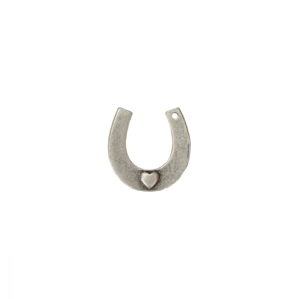 ImpressArt - Lucky Horseshoe Charm Stamping Blank Silver Plated 1 st