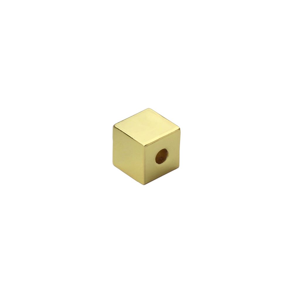 ImpressArt - Artisan Stamping Blanks, Cube (Small) Real Gold Plated 2 st