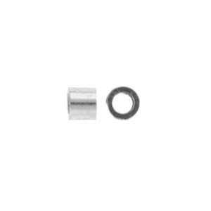 Basic Elements  - Crimp tube 2 mm, Silver plated, 100-pack