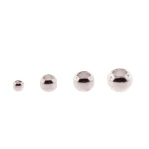 Basic Elements  - Crimp bead assortment, Silver plated, 600- pack