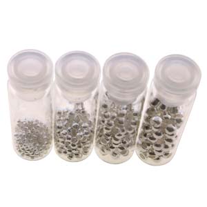 Basic Elements  - Crimp bead assortment, Silver plated, 600- pack