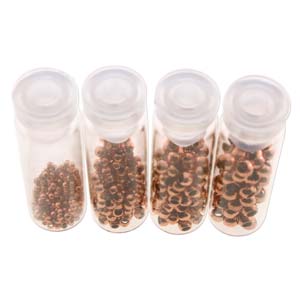 Basic Elements  - Crimp bead assortment, Copper plated, 600- pack