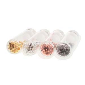 Basic Elements  - Crimp bead assortment, Mix, 600- pack