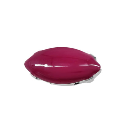 Slider 2-hål - Navette Fuchsia 7x15mm 2-pack