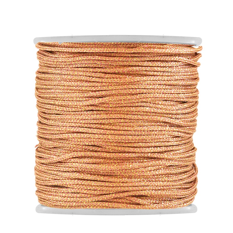 PL Rund - Light Rose gold Metallic 1mm, 1m