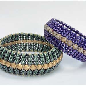 Mönster - SuperDuo Honeycomb Bangle