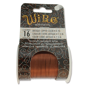 Wire Elements 16 Ga - Antik Kopparfärgad, Non tarnish, 1 rulle