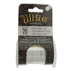 Wire Elements 20 Ga - Silverfärgad, Non tarnish, 1 rulle