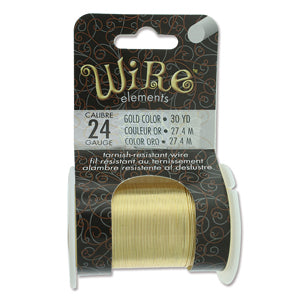 Wire Elements 24Ga - Guldfärgad, Non tarnish, 1 rulle