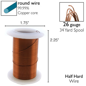 Wire Elements 26Ga - Antik kopparfärgad, Non tarnish, 1 rulle