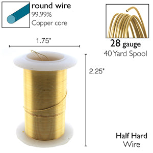 Wire Elements 28Ga - Guldfärgad, Non tarnish, 1 rulle