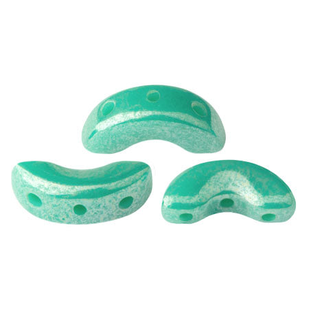 Arcos® par Puca® - Opaque Green Turquoise Luster 10 gram