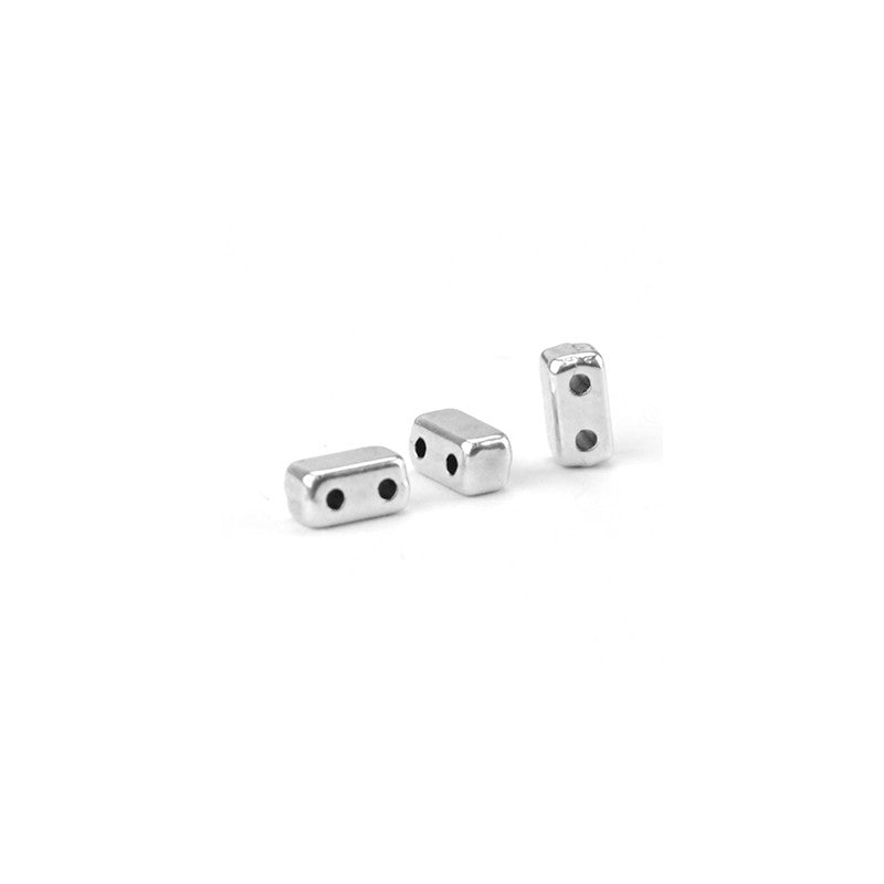 Mellandel Silverfärgad - Like Bricks 3x7mm 2- pack