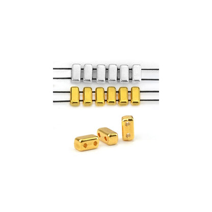 Mellandel Guldfärgad - Like Bricks 3x7mm 2- pack