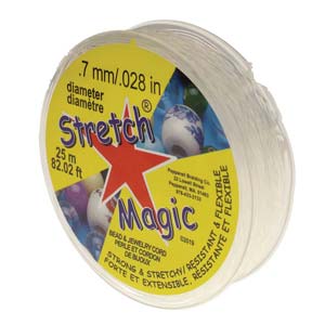 Stretch Magic - Elastisktråd, Klar 0,7 mm, 1 rulle