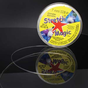 Stretch Magic - Elastisktråd, Klar 0,7 mm, 1 rulle