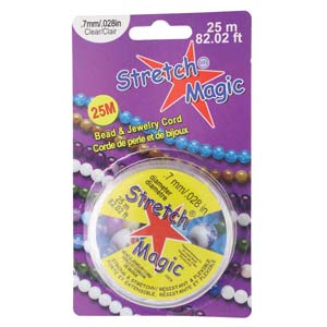 Stretch Magic - Elastisktråd, Klar 0,7 mm, 1 rulle