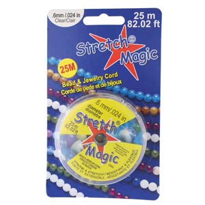 Stretch Magic - Elastisktråd, Klar 0,6 mm, 1 rulle