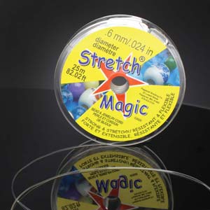 Stretch Magic - Elastisktråd, Klar 0,6 mm, 1 rulle