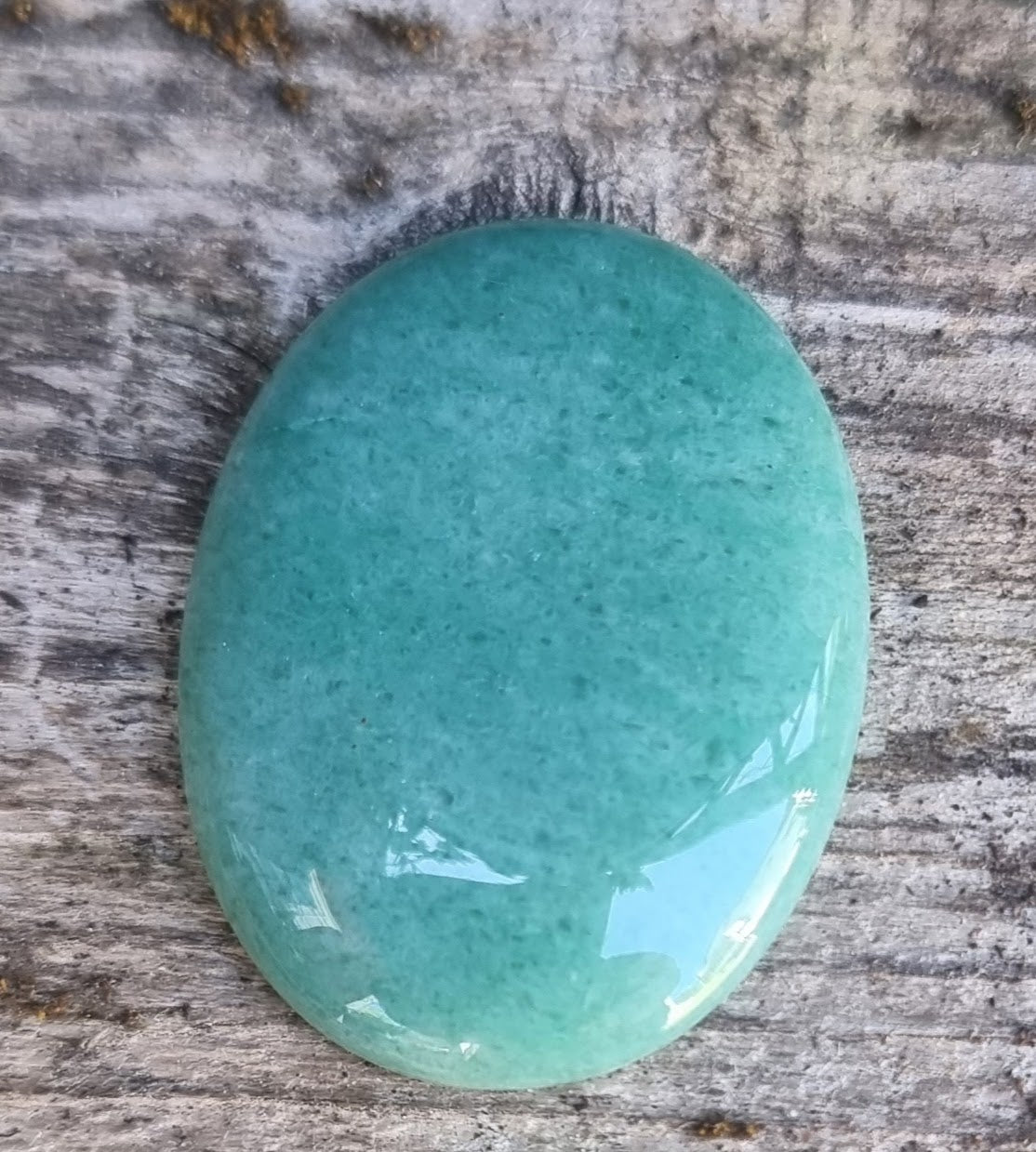 Cabochon  Avaturine - Oval grön 40x30mm 1 styck