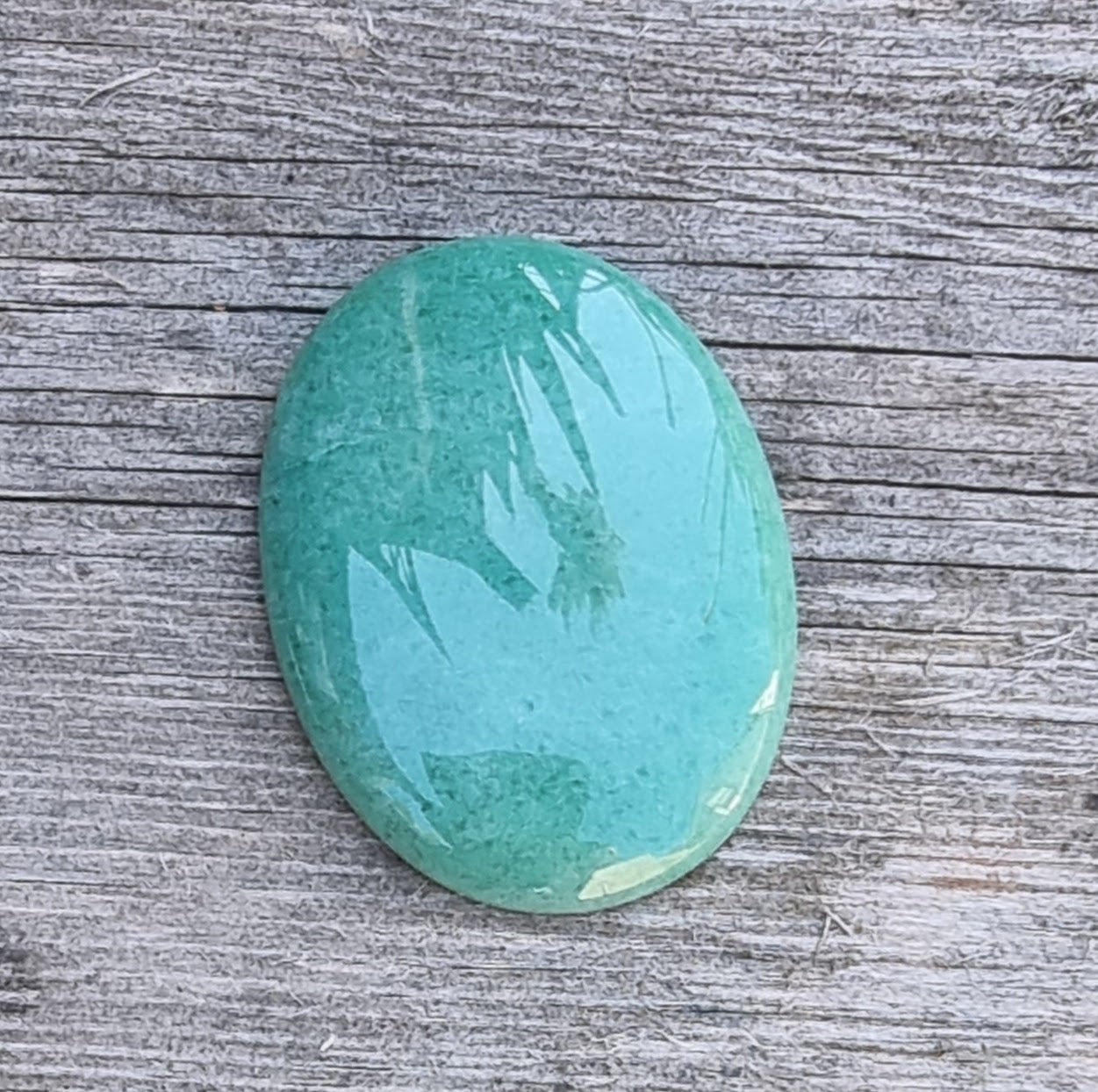 Cabochon  Avaturine - Oval grön 40x30mm 1 styck