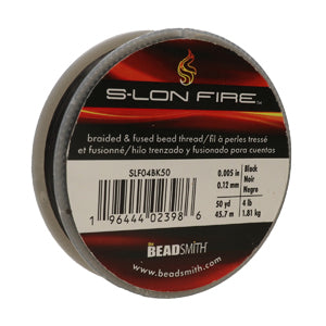 S-lon Fire - Black (svart) 4 lb, 50 YD