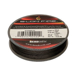 S-lon Fire - Black (svart) 8lb, 50 YD