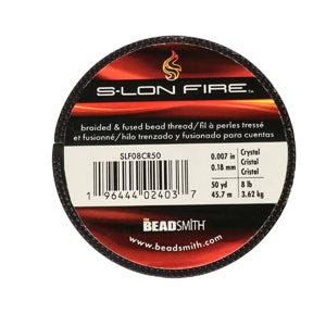 S-lon Fire - Crystal (klar) 8lb, 50 YD