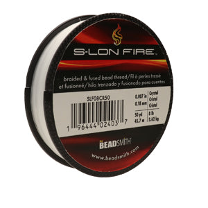 S-lon Fire - Crystal (klar) 8lb, 50 YD