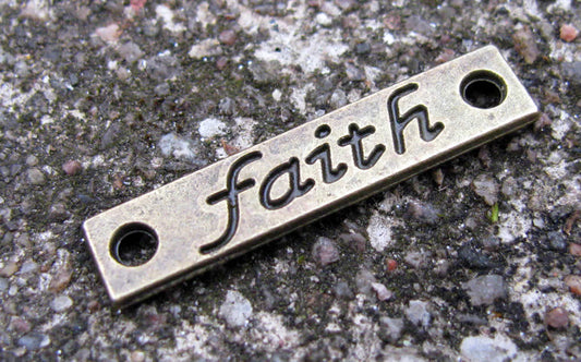 Connector Faith - Bronsfärgat, 25x5mm, 1 styck