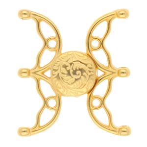 Cymbal Element - Volakas III 24K gold plated  lås 1 styck