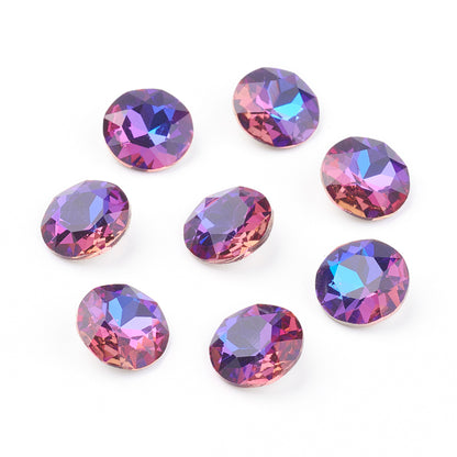 Kinesisk strass- Round stone Violet blue 8mm 1styck