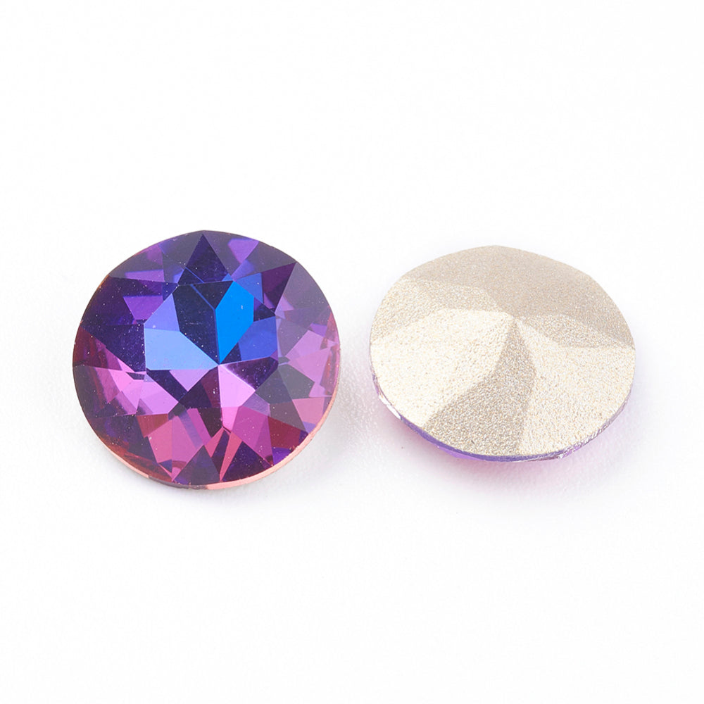 Kinesisk strass- Round stone Violet blue 8mm 1styck